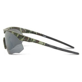 Madison Eyewear Shields Green Camo Sunglasses-3 Polarised Lens Pack-Silver Mirror/Bronze/Yellow
